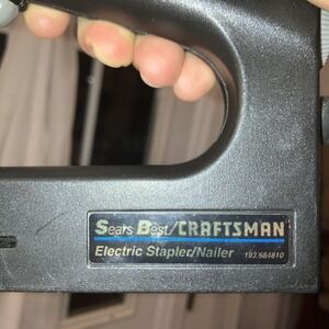 SEARS CRAFTSMAN USA MADE ELECTRIC STAPLER/BRAD NAILER - 68481